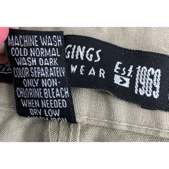 J‎ Riggins Pants Mens 33 M Sportswear Khaki Trousers Tan Cotton Workwear - Picture 4 of 11